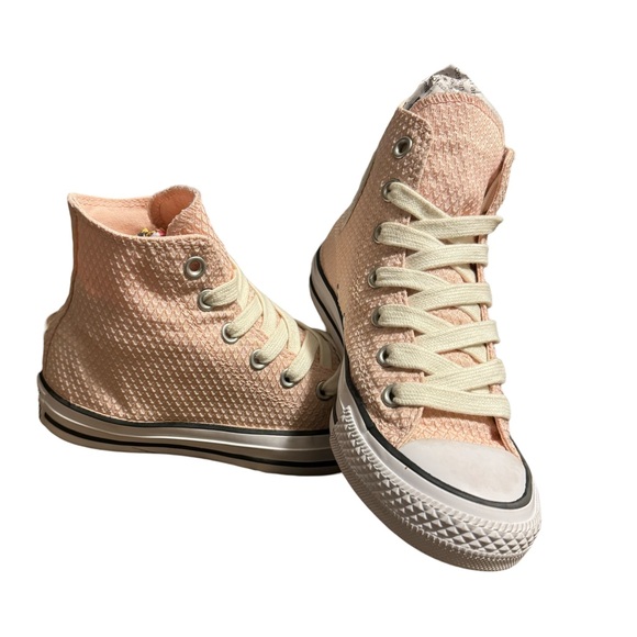 Pretty In Pink Converse High Tops - Picture 10 of 13